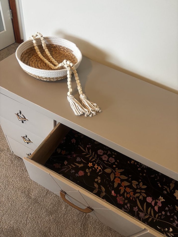 DIY midcentury modern dresser.