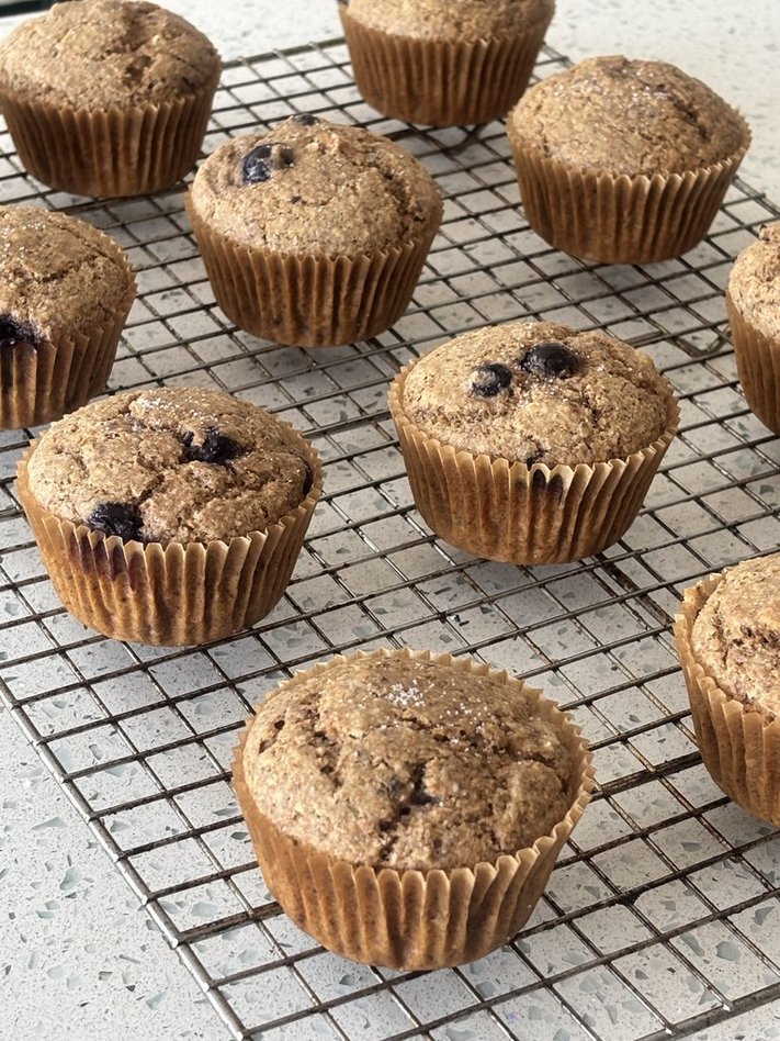 Easy Homemade Blueberry Bran Muffins