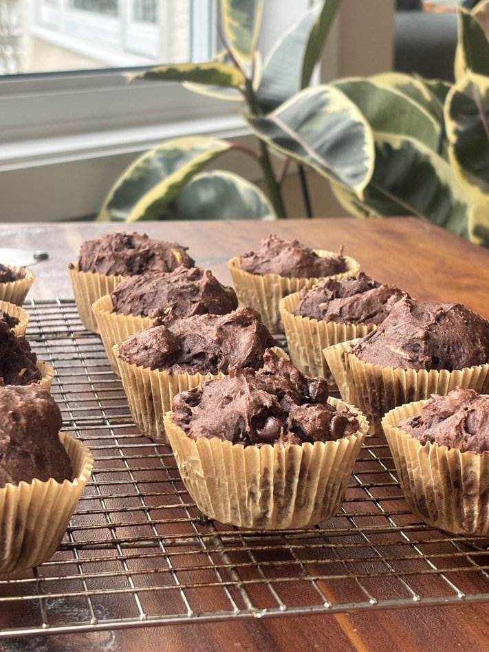 Gluten-Free Double Chocolate Zucchini Muffins